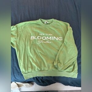 Green New York Blooming Gardens Sweatshirt